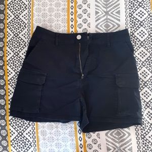 Black Cargo Shorts XS-S